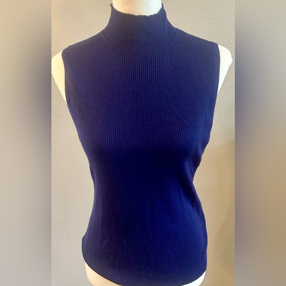 NWT Madewell Sleeveless Lightweight Merino Wool Turtleneck Sweater
